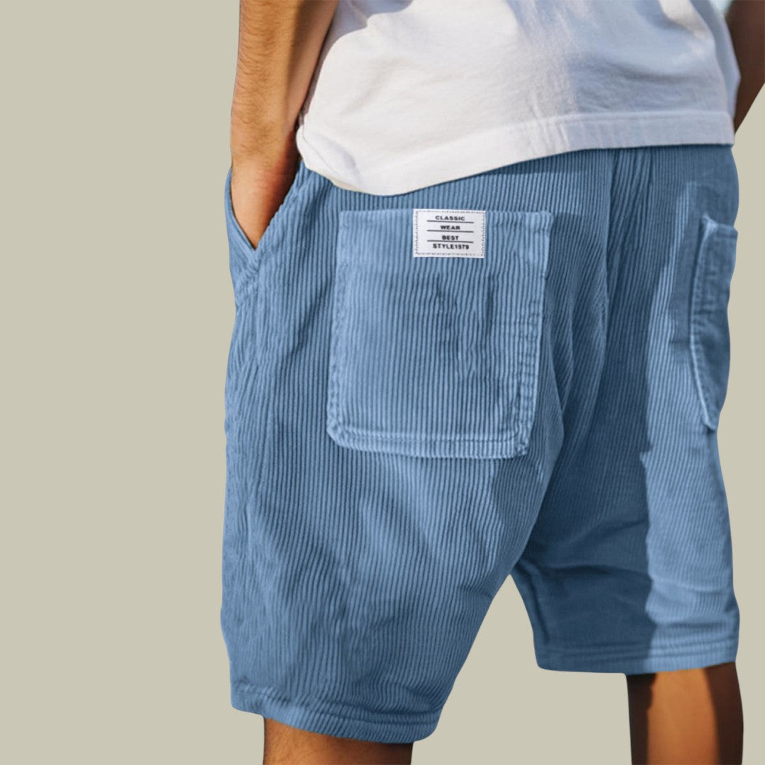 Mens Casual Corduroy Shorts