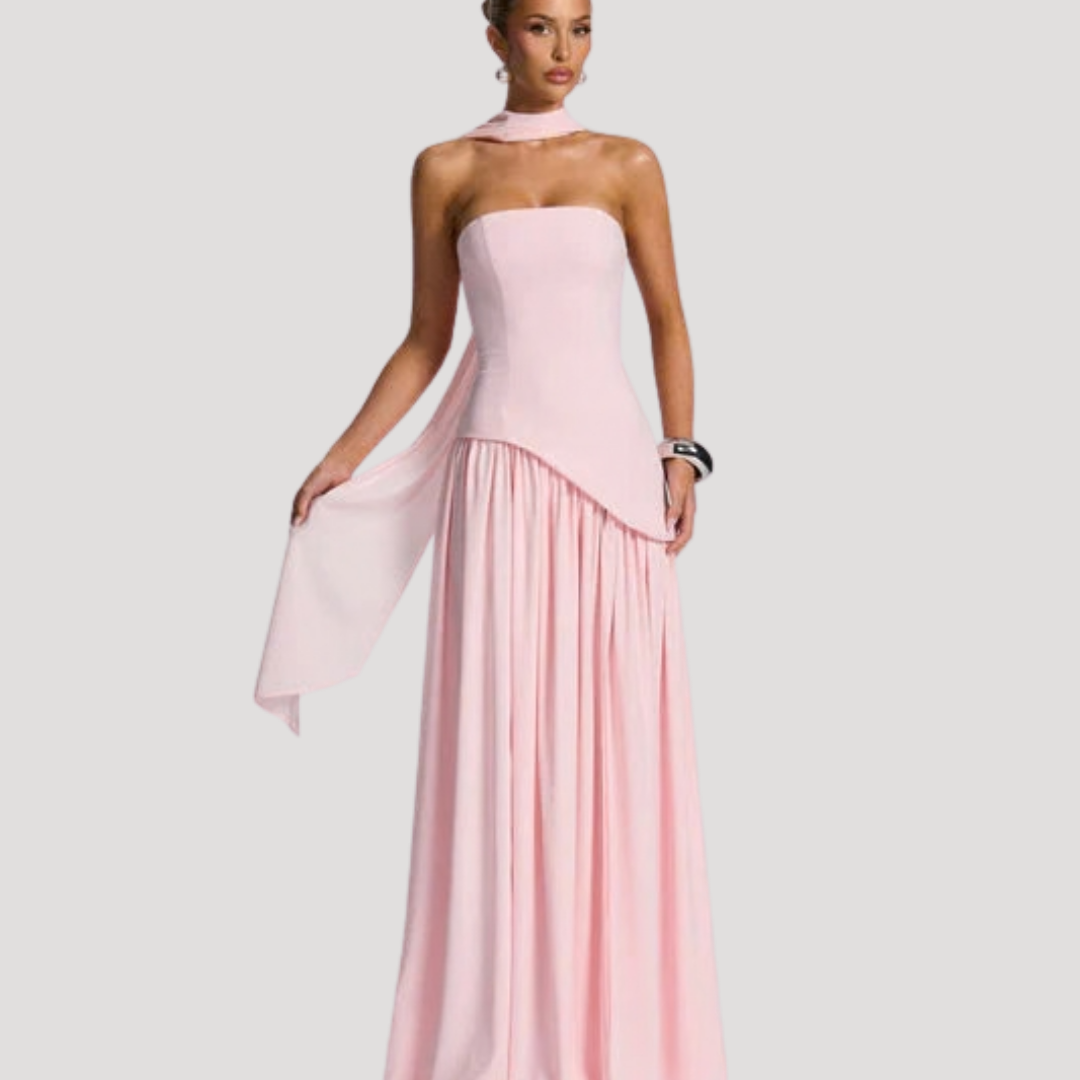 Elegant Strapless Pleated Maxi Dress for Prom and Evening Events 15