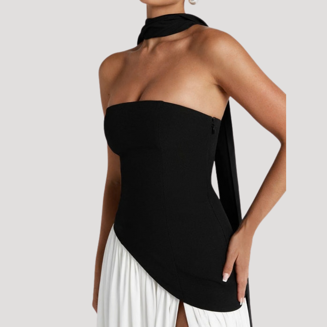 Elegant Strapless Pleated Maxi Dress for Prom and Evening Events 8
