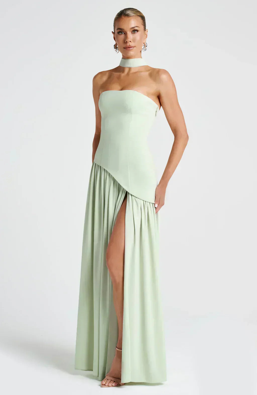Julia | Women Wedding Guest Asymmetric Maxi Dress 7