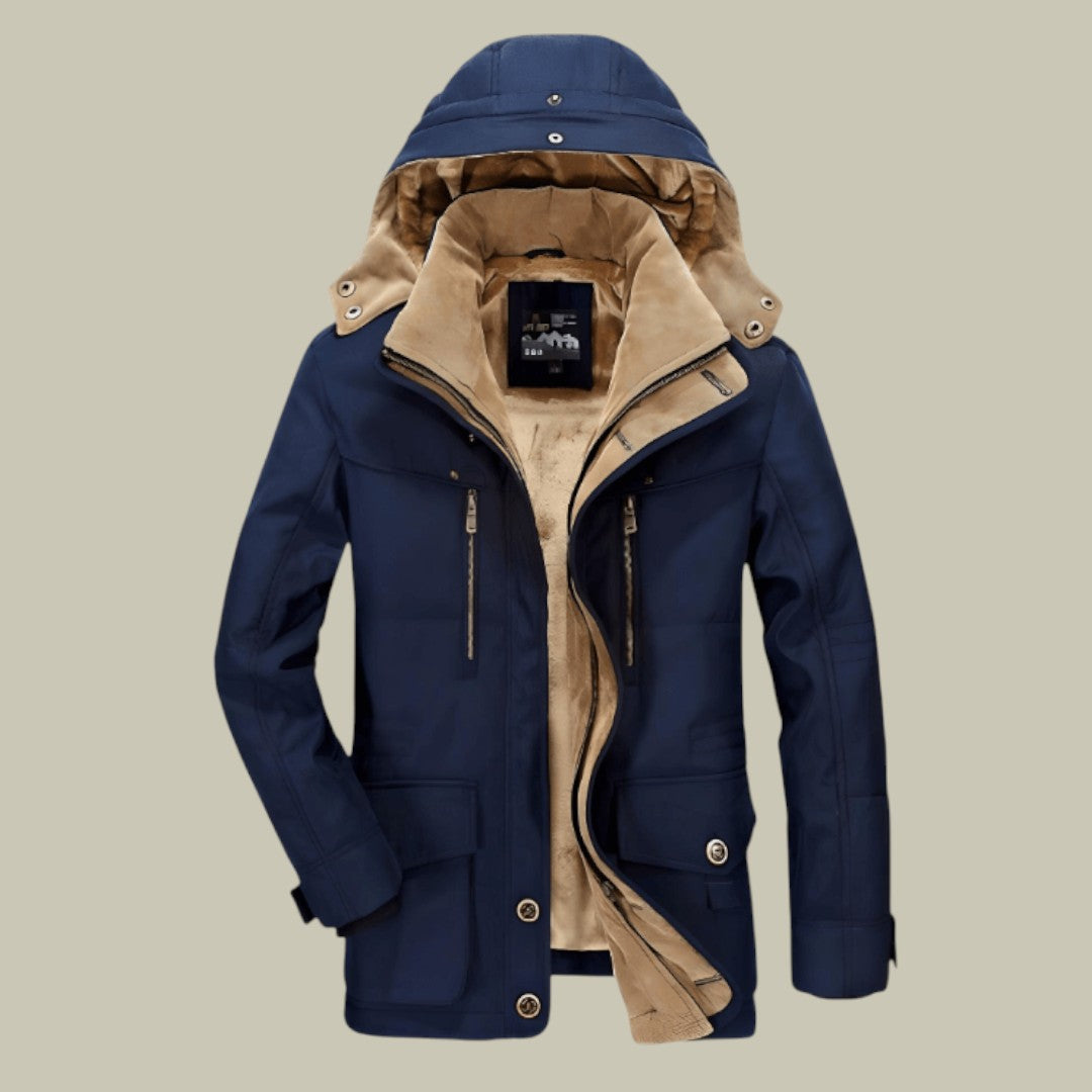 Mens Warm Winter Jacket Hooded