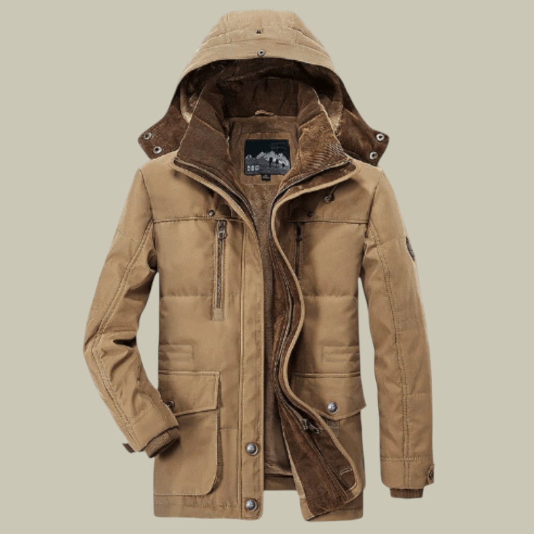 Mens Warm Winter Jacket Hooded