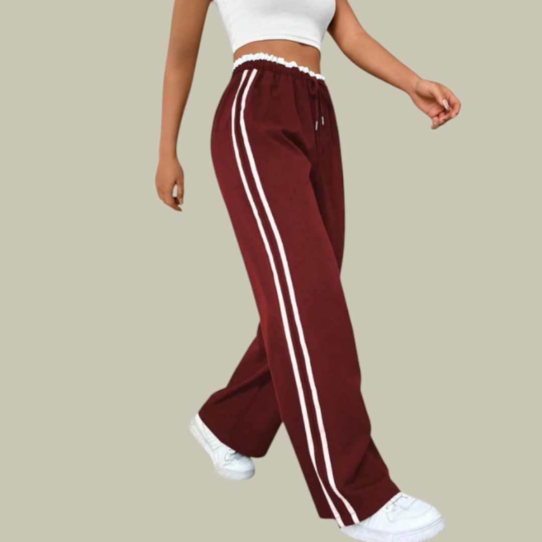 Womens Pants Sporty Wide Leg