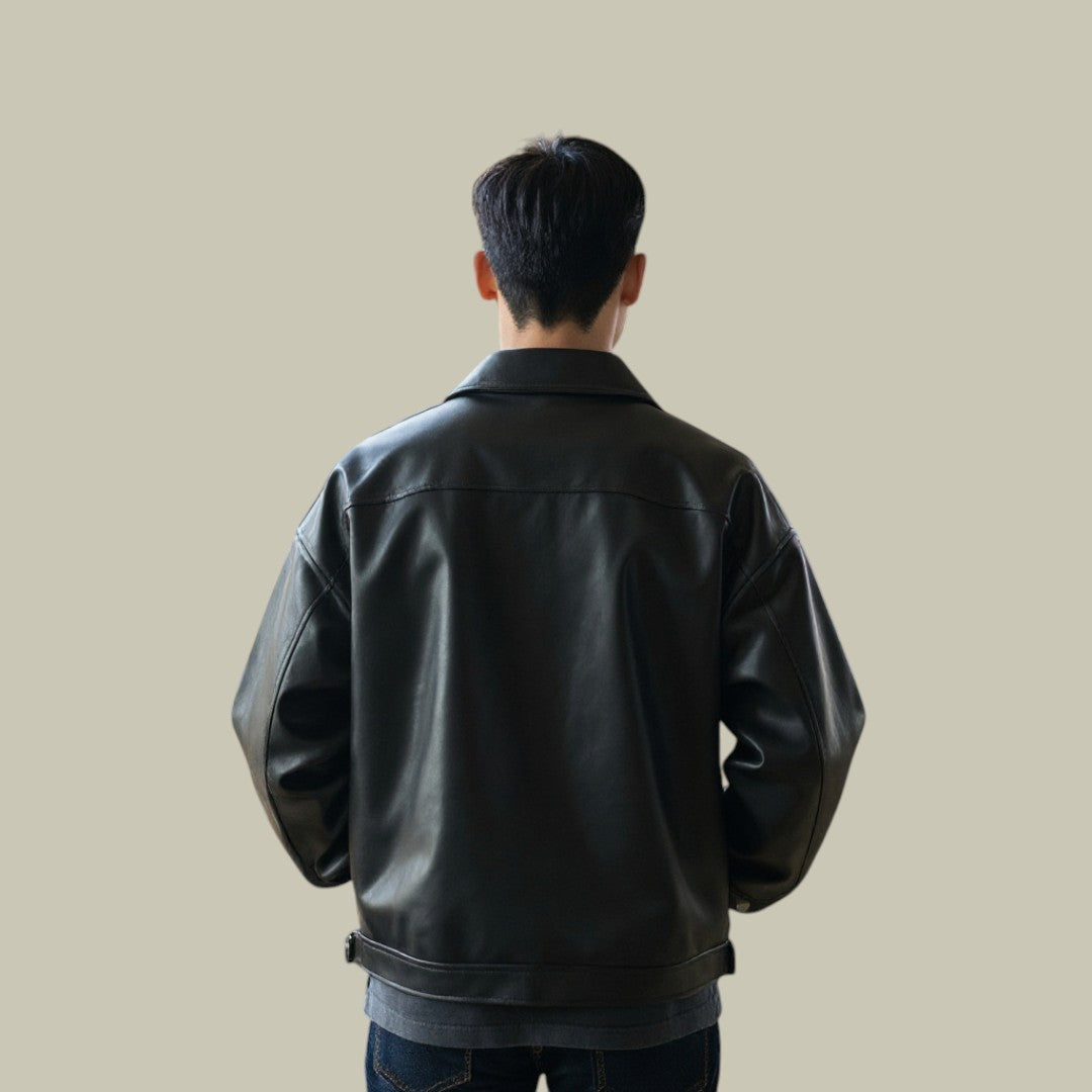 Mens Oversized Leather Jacket