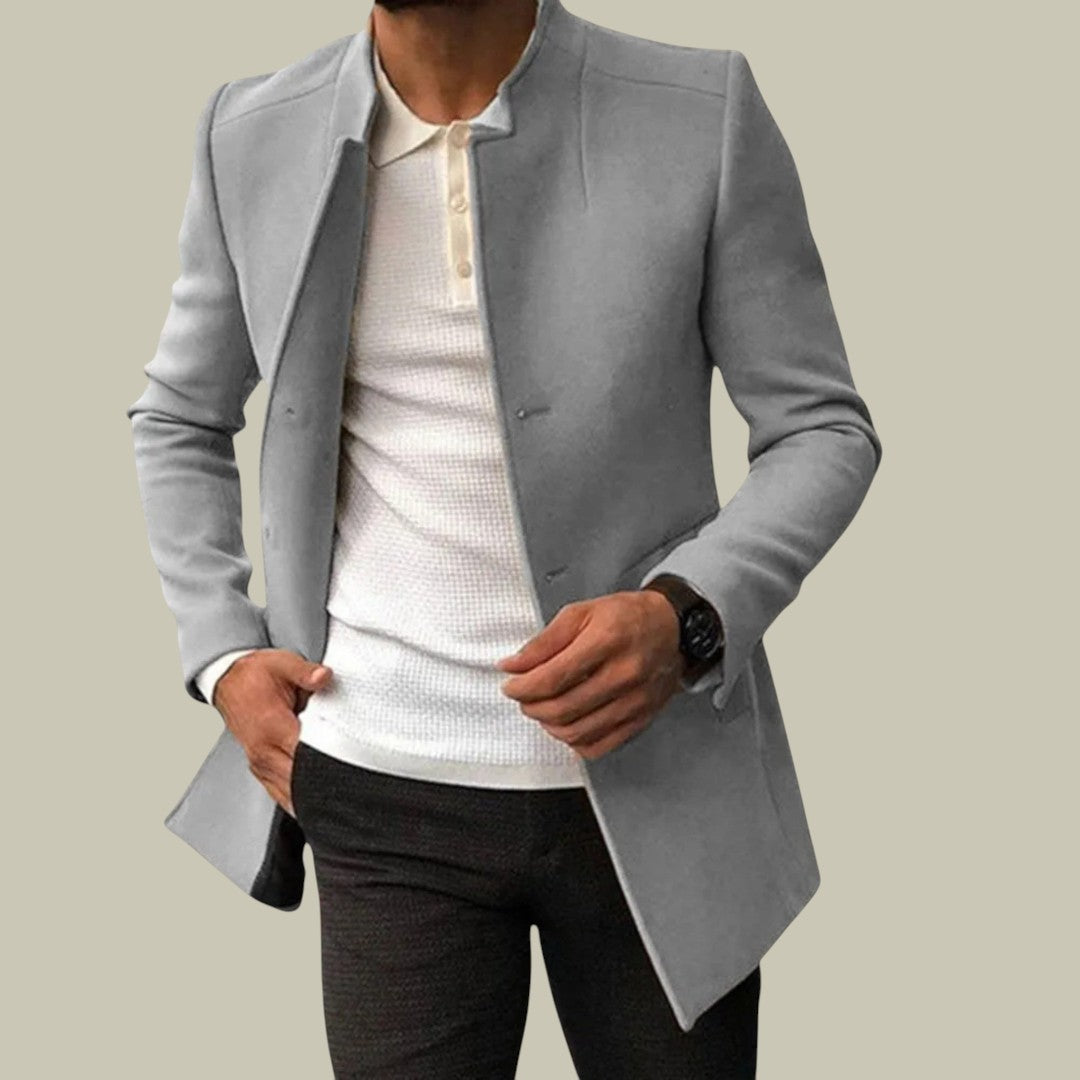 Mens Tailored Solid Coat