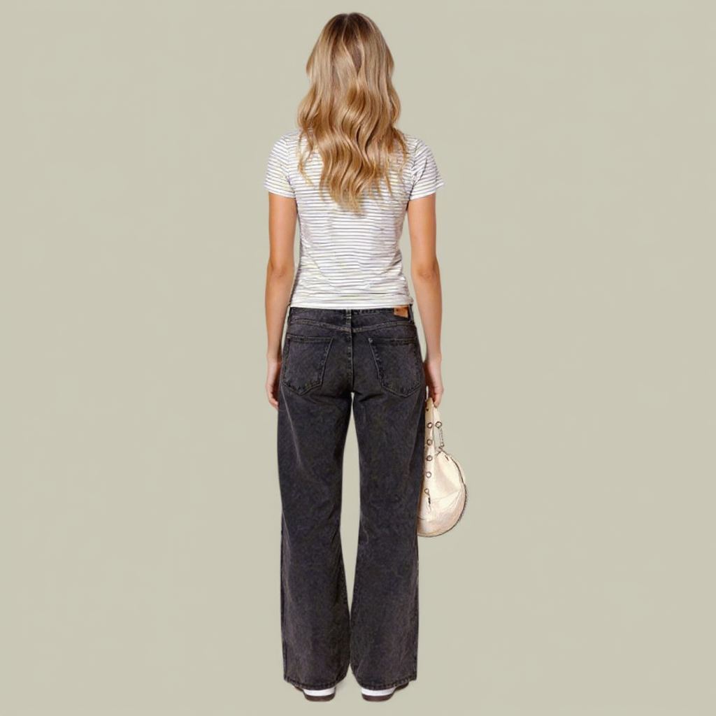 Womens Low-Waist Denim Jeans