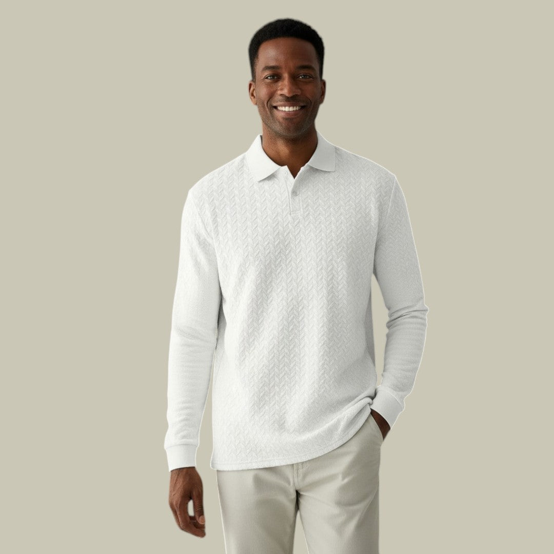 Mens Long Sleeve Polo Shirt