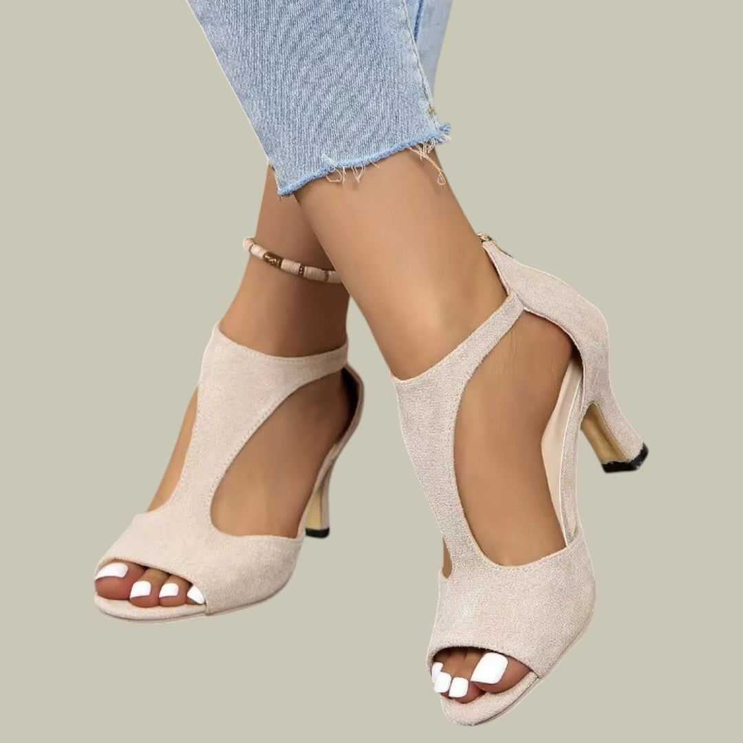Women's Orthopaedic Open Toe Heels - Comfortable Arch Support Sandals