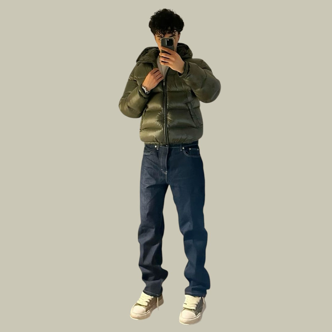 Mens Puffer Jacket Down Hooded