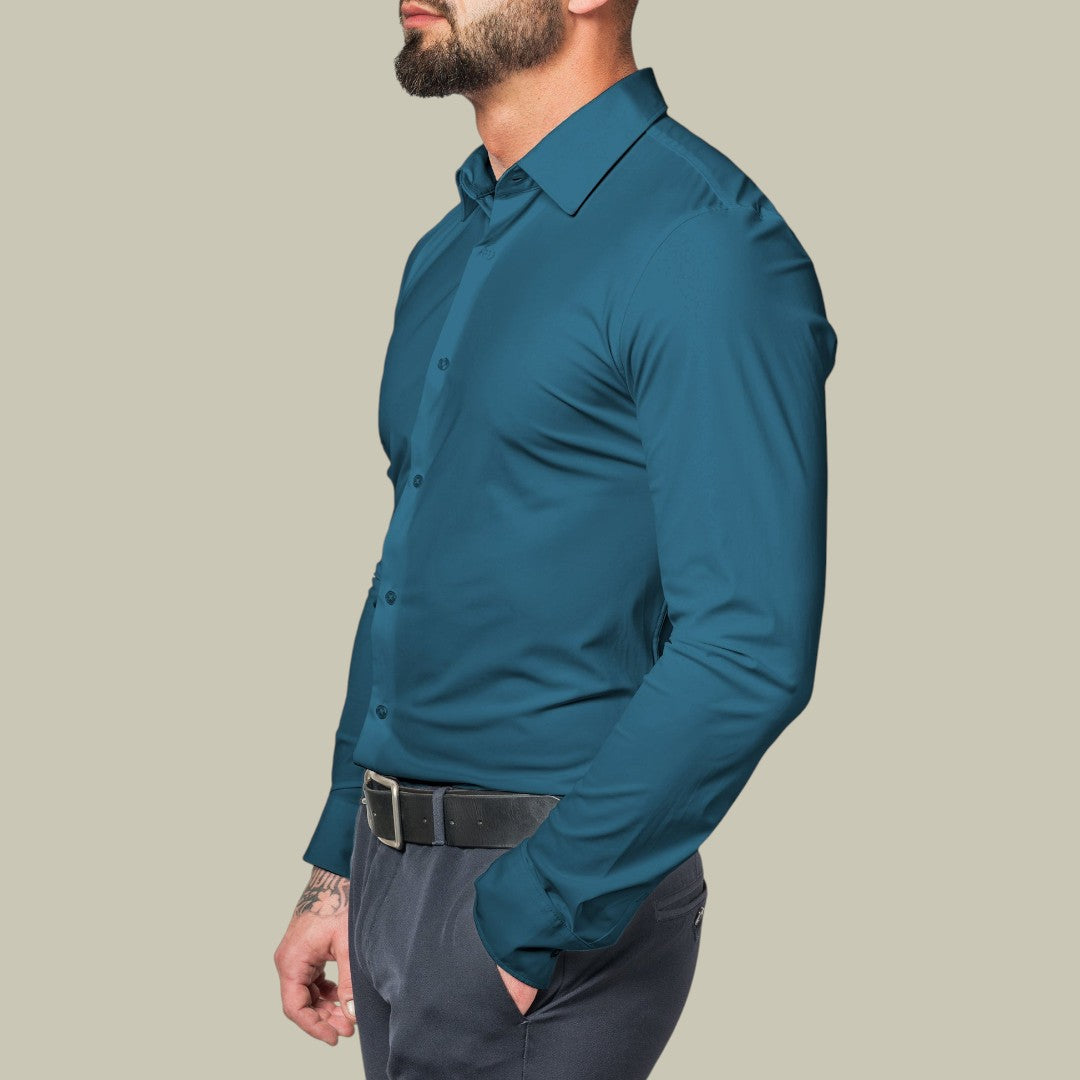 Mens Slim Fit Shirt Stretch