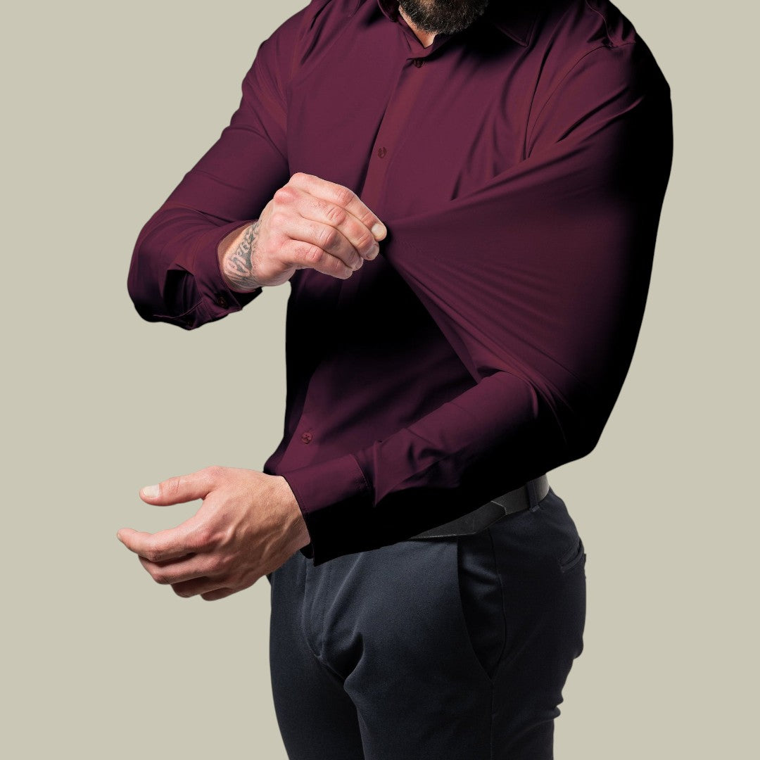 Mens Slim Fit Shirt Stretch