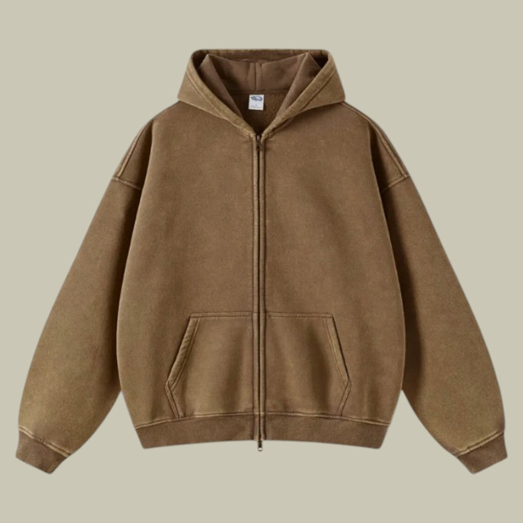 Mens Oversized Zipped Hoodie