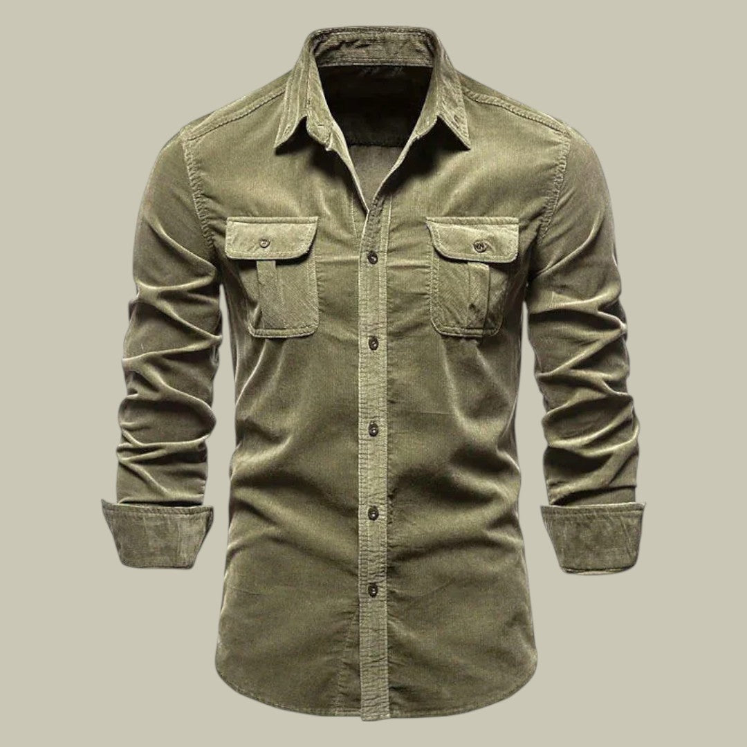 Mens Corduroy Casual Shirt